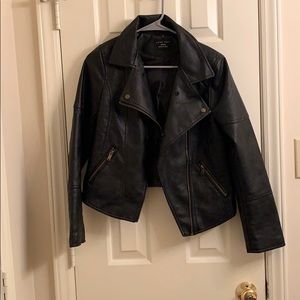 Faux leather jacket